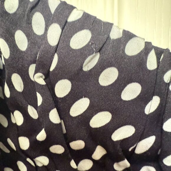 For Love and Lemons Kat Long Sleeve Corset Top Women XS Black‎ Polka Dot - Picture 7 of 12